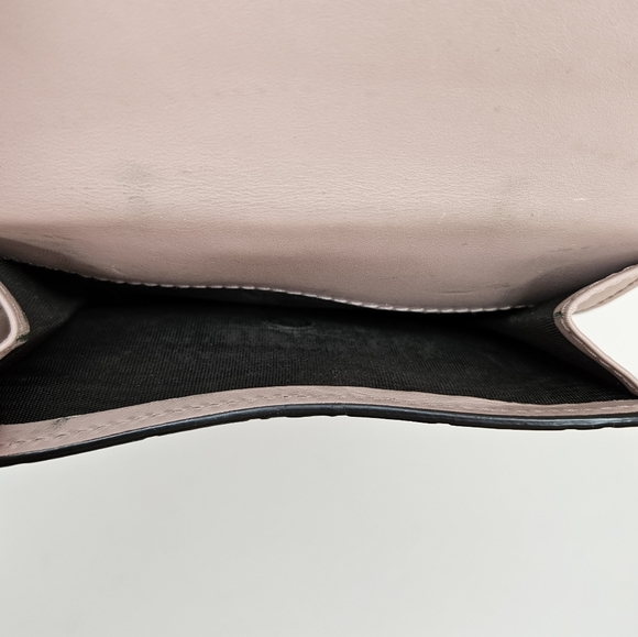 100% Authentic GUCCI GG Pattern Guccissima Bifold Wallet Leather Pink Preloved - Picture 7 of 15